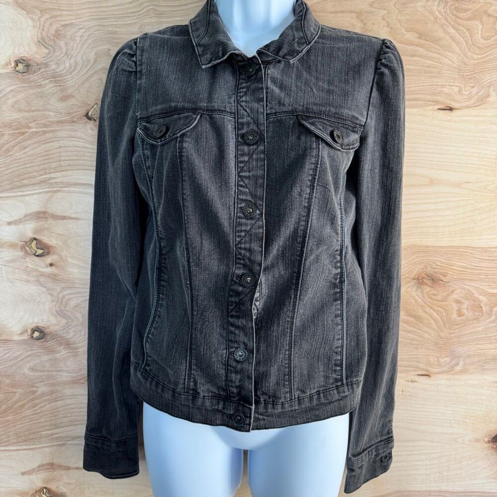 Ghosts & Angels Hot Topic Y2K Brand Black Denim Grunge Jacket M